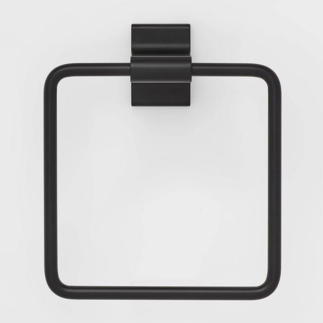 Modern Towel Ring Black - Threshold™