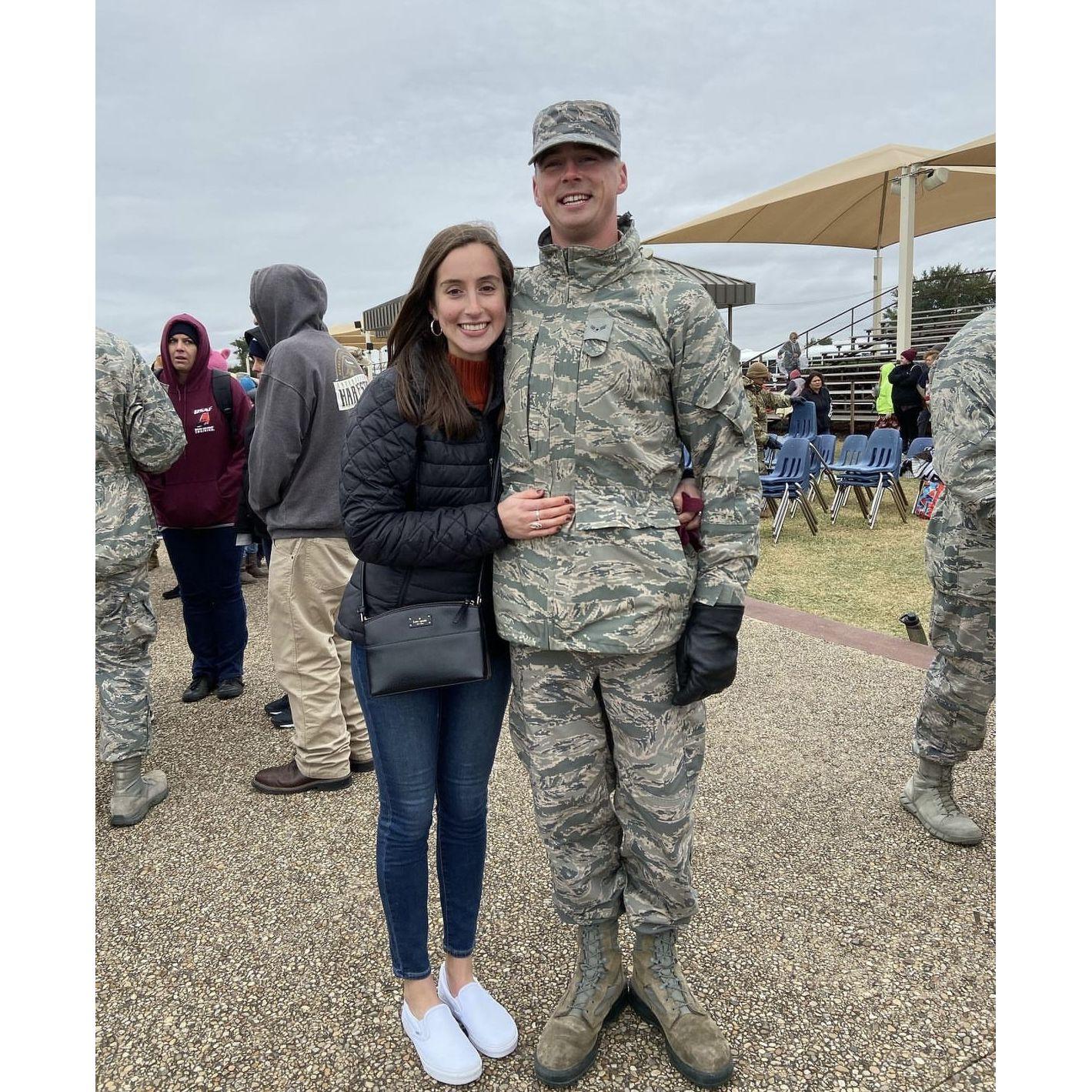 Bryce's graduation from boot camp in San Antonio, TX - 2019