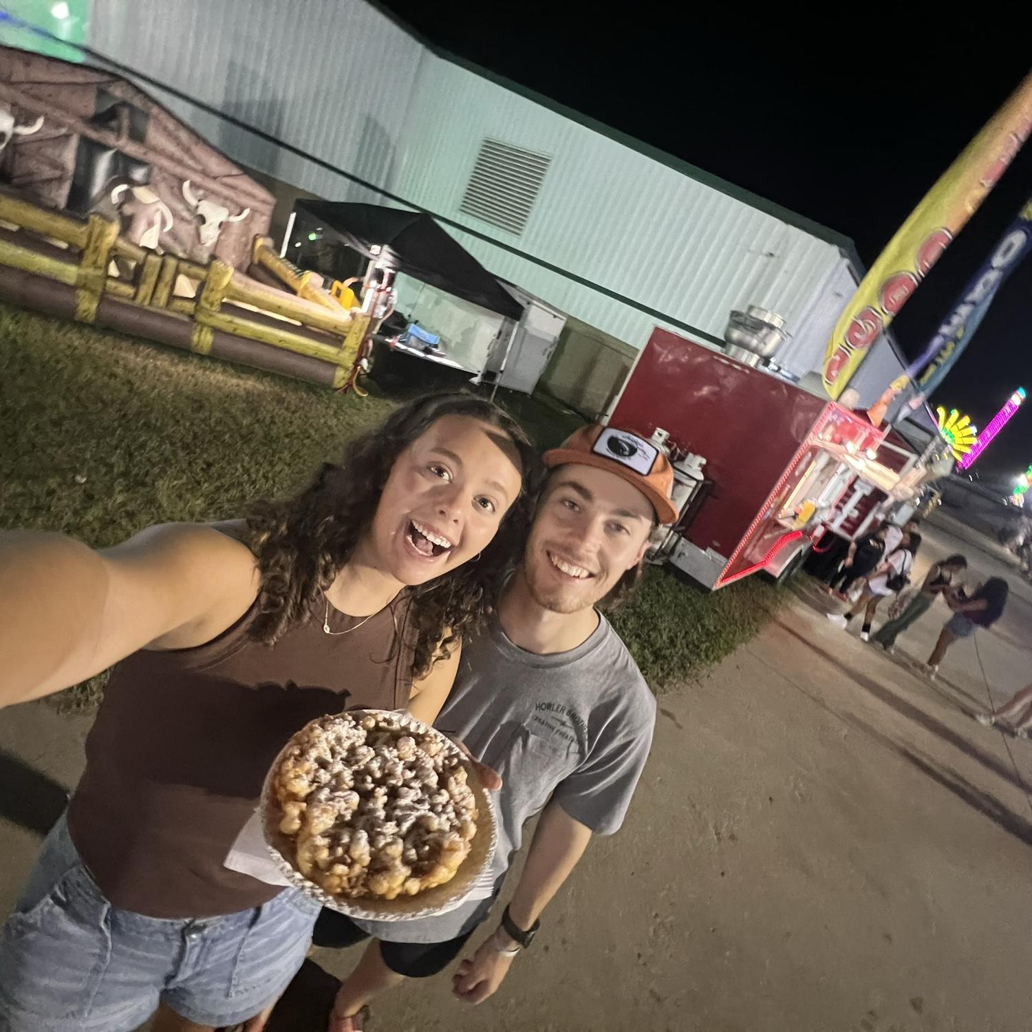 Fair + Wesley’s first funnel cake