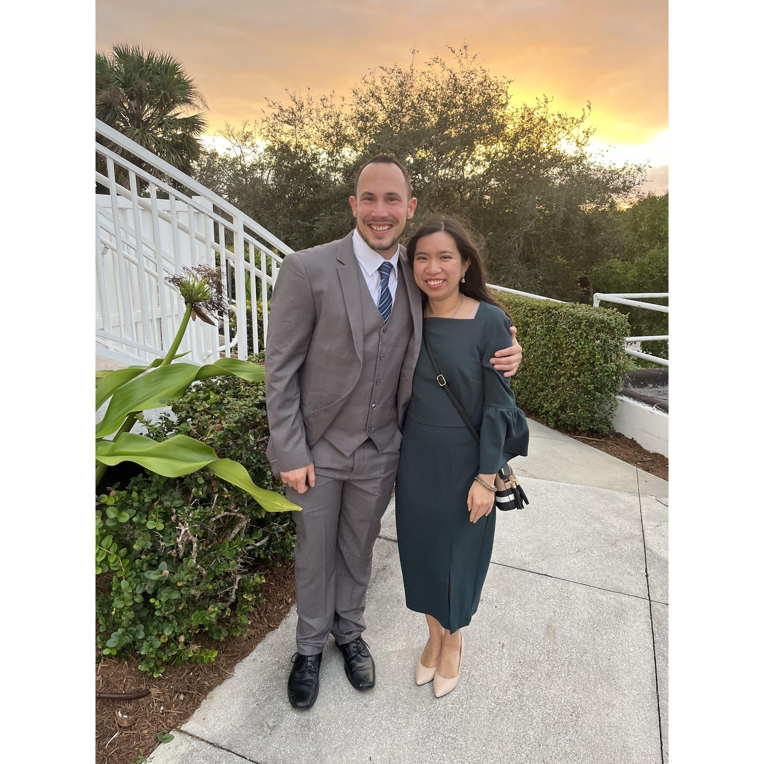At our friend's wedding