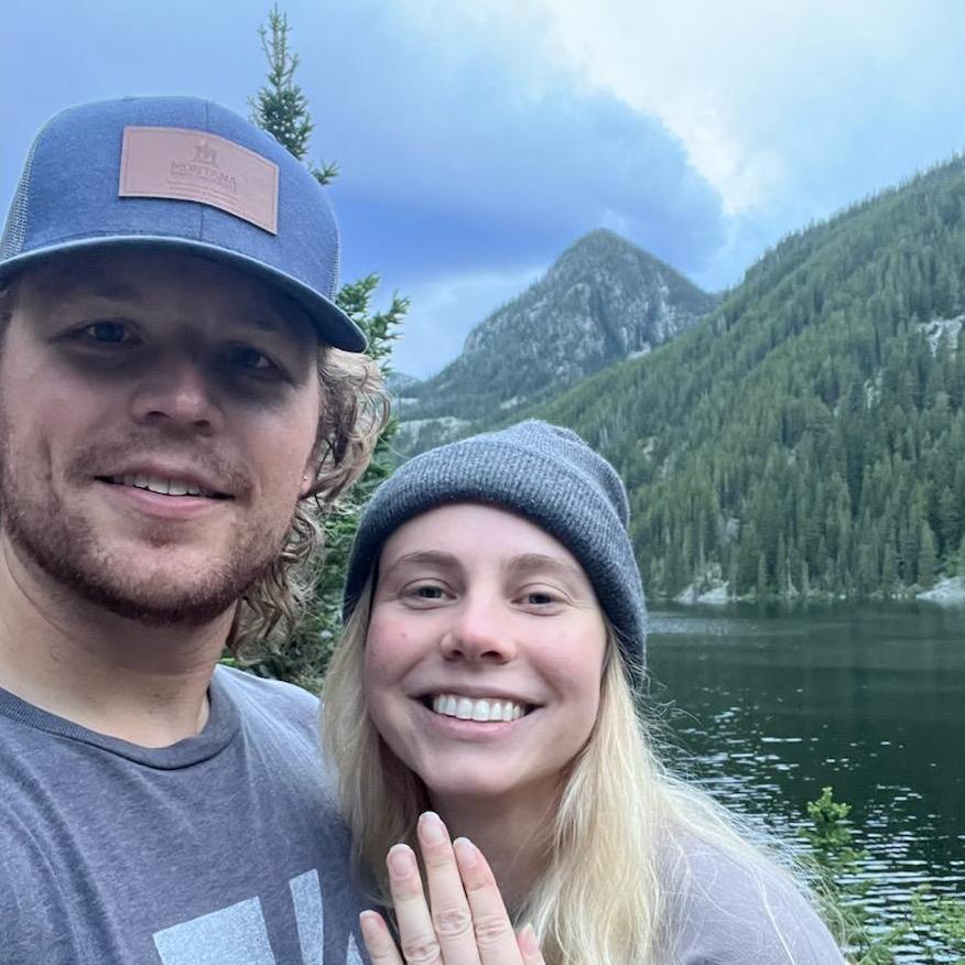 Getting engaged at Lava Lake, MT! :D