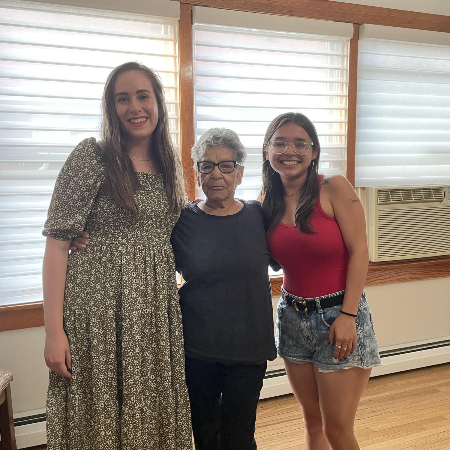 Andrea meeting one of Nova’s great grandmother’s (Big Grandma) for the first time. Big Grandma then proceeded to tickle Andrea …. reason still unknown as to why she tickled Andrea.