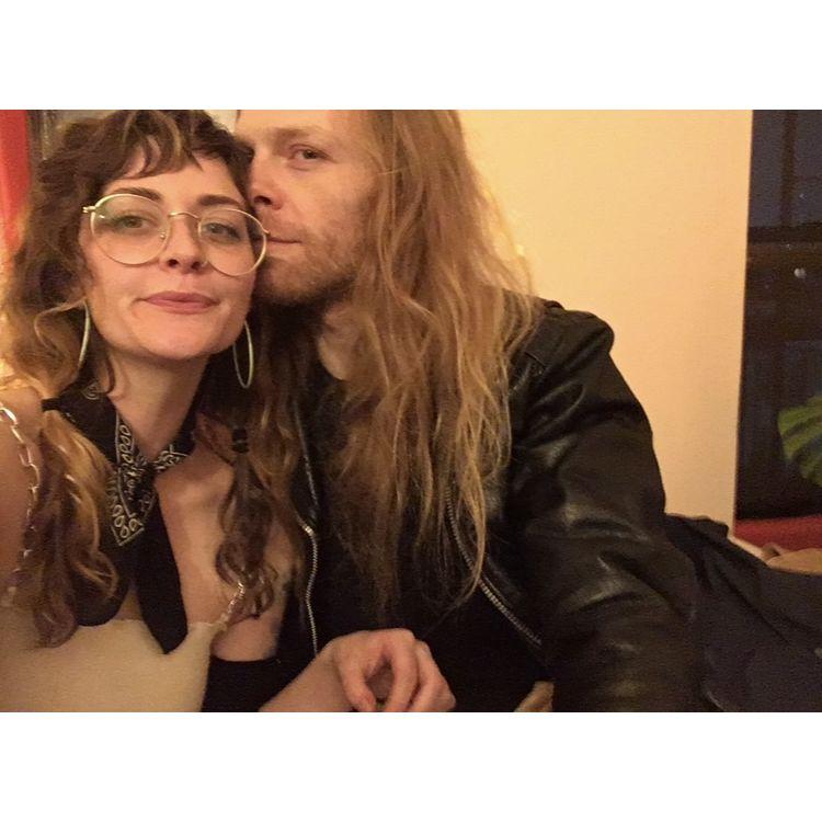 Our first party in Brooklyn together. This was a few months after we met.