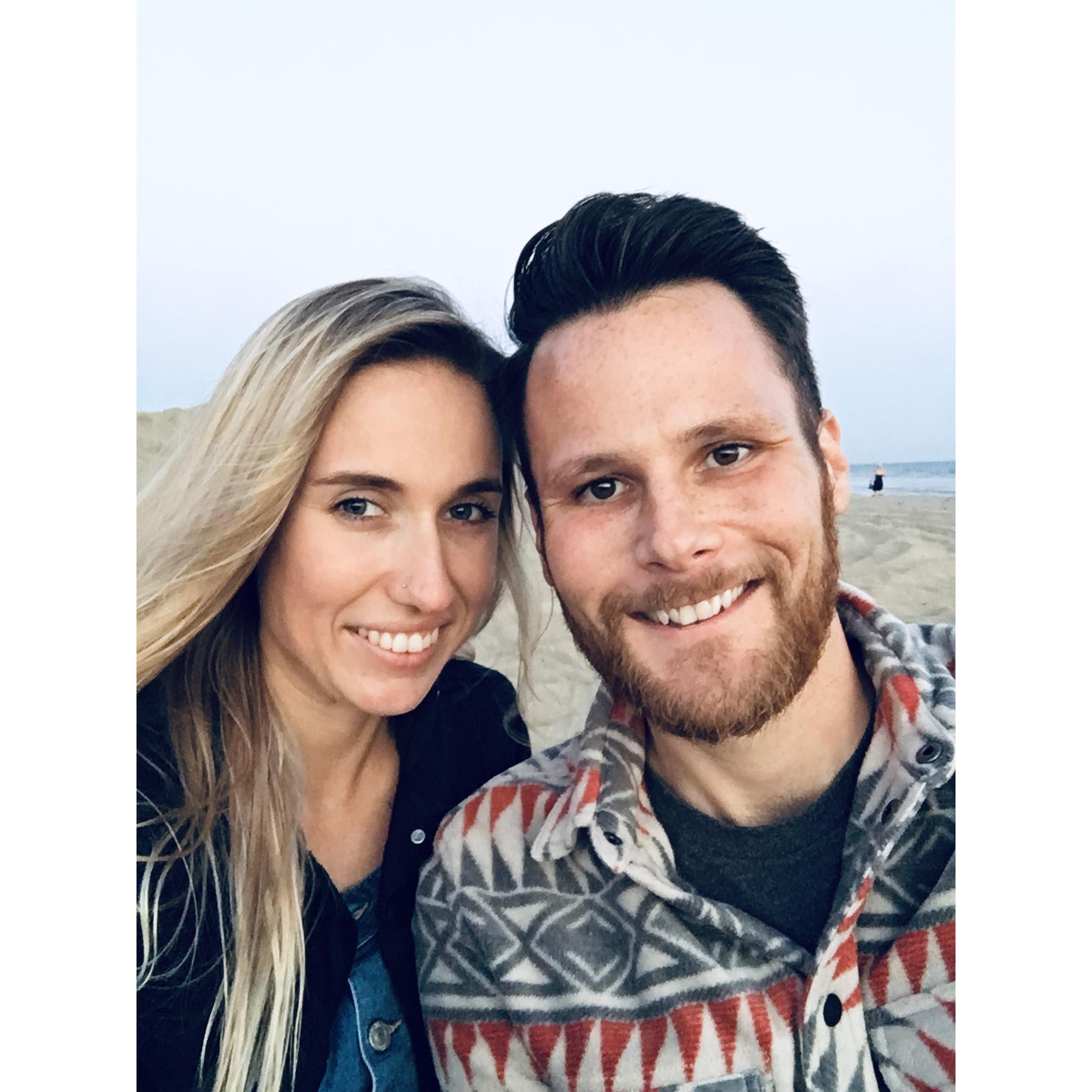 Our first photo together in 2019, a couple weeks after we started dating
