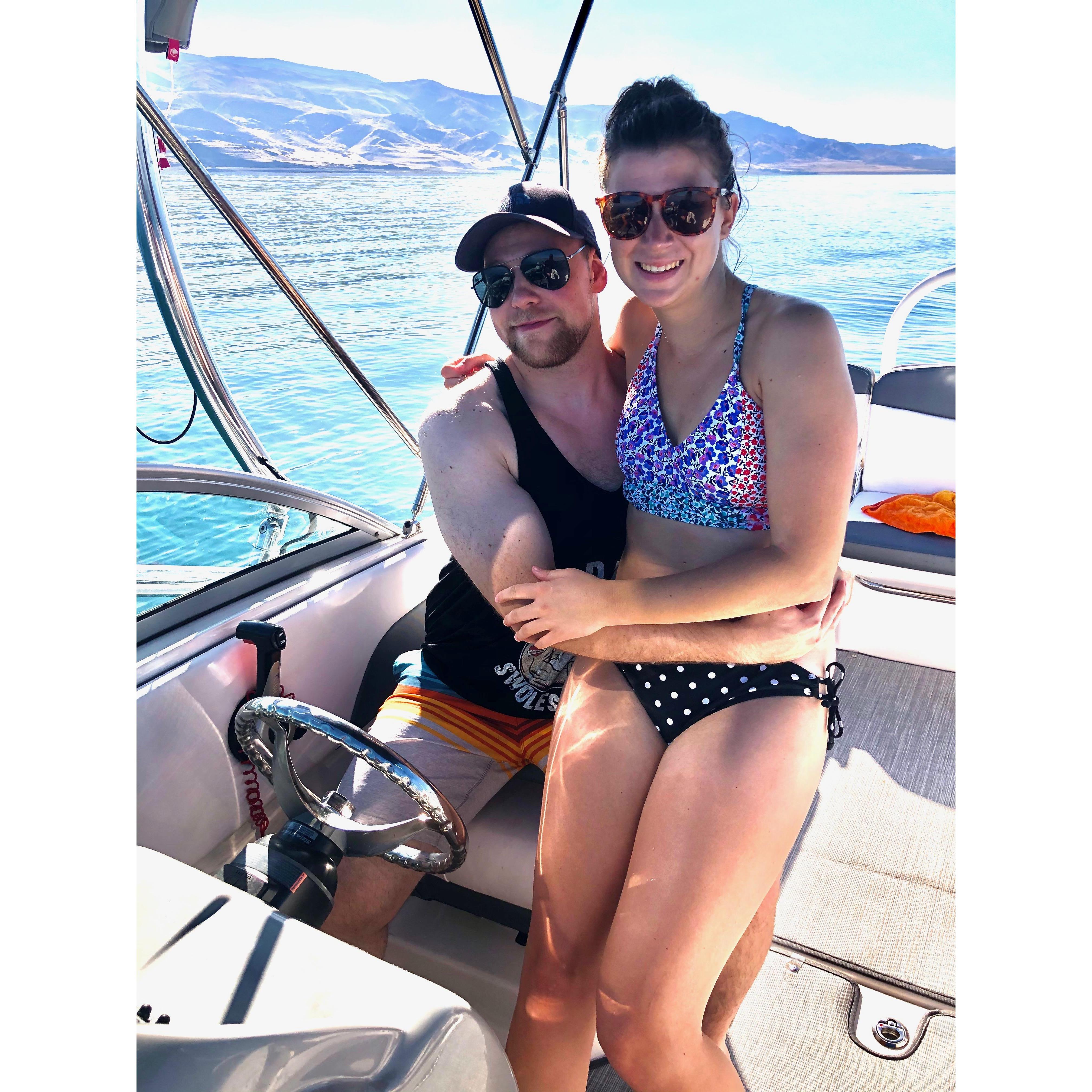 Taking advantage of the Best Man's boat