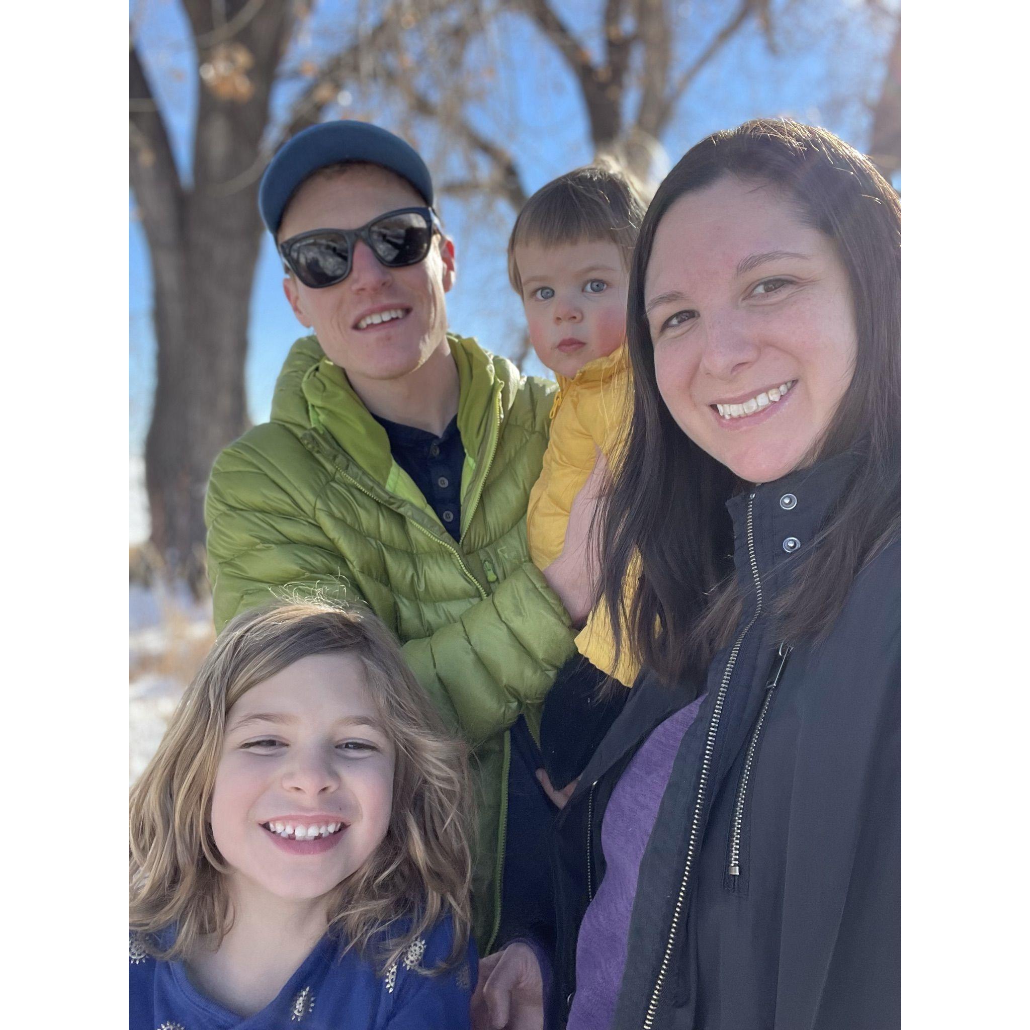 Family hike at Boyd Lake