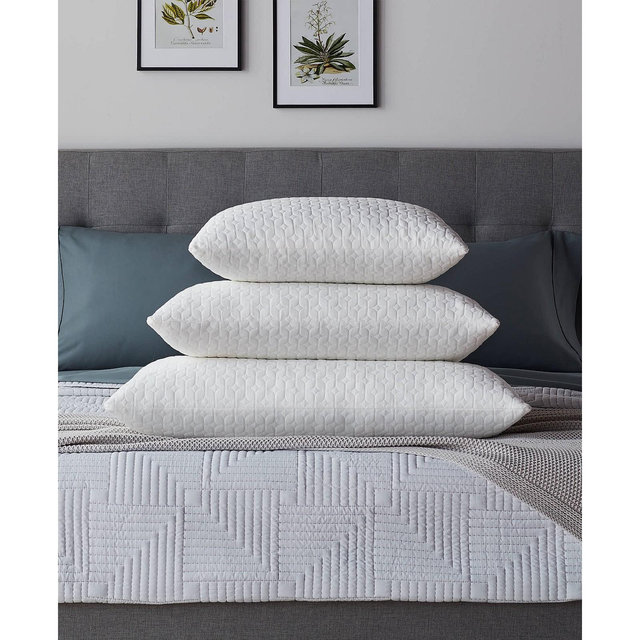 Lucid Dream Collection Customizable Fiber and Shredded Foam Pillow, Standard