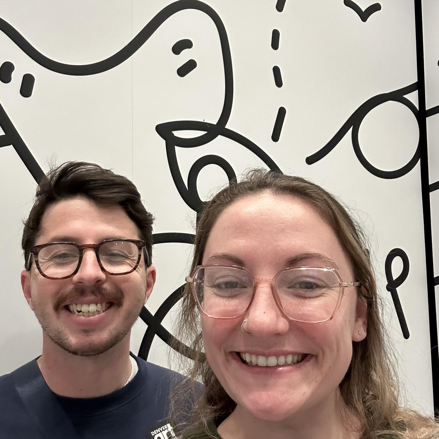 Fun elevator at Denver art museum