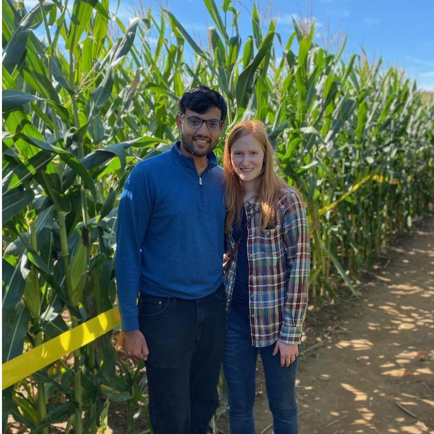 Navigating a corn maze together
