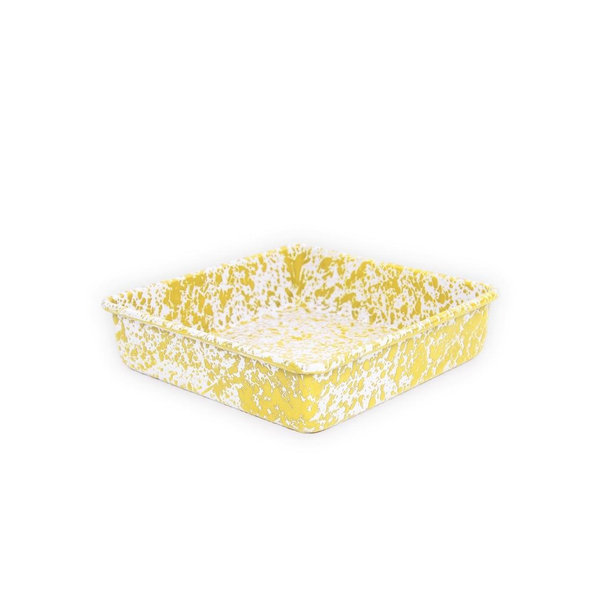 Splatter Square Brownie Pan - Yellow