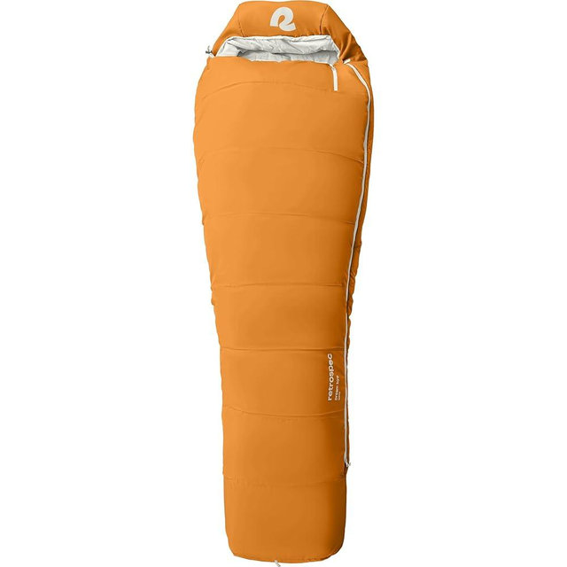 Retrospec Dream Mummy Sleeping Bag - 5, 15, & 30°F Cold Weather Camping & Travel Essential Gear with Water - Resistant Shell & Synthetic Fill - Zippered Pocket & Stuff Sack