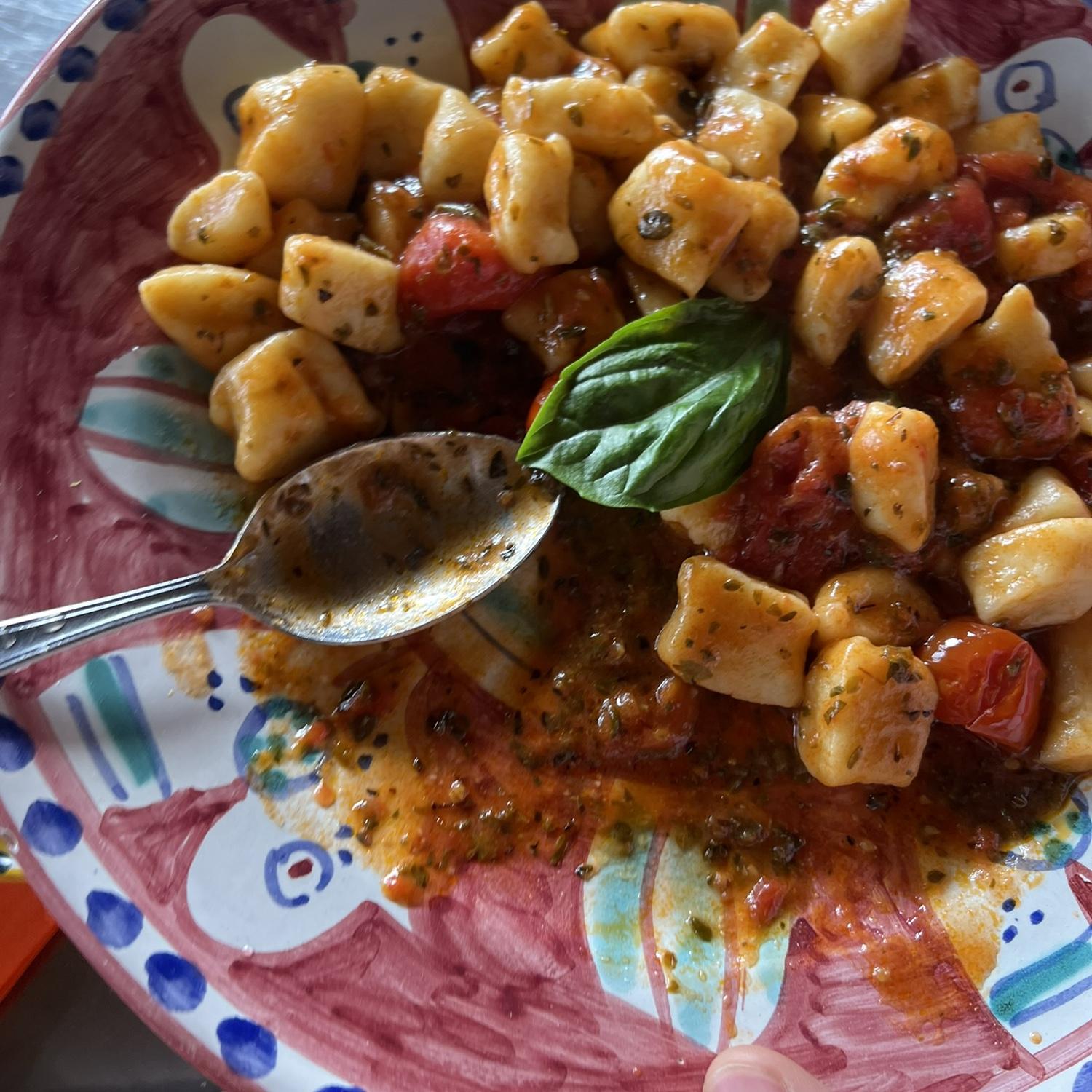 The best gnocchi ever… we made this is La Tagliata cooking class in Positano.