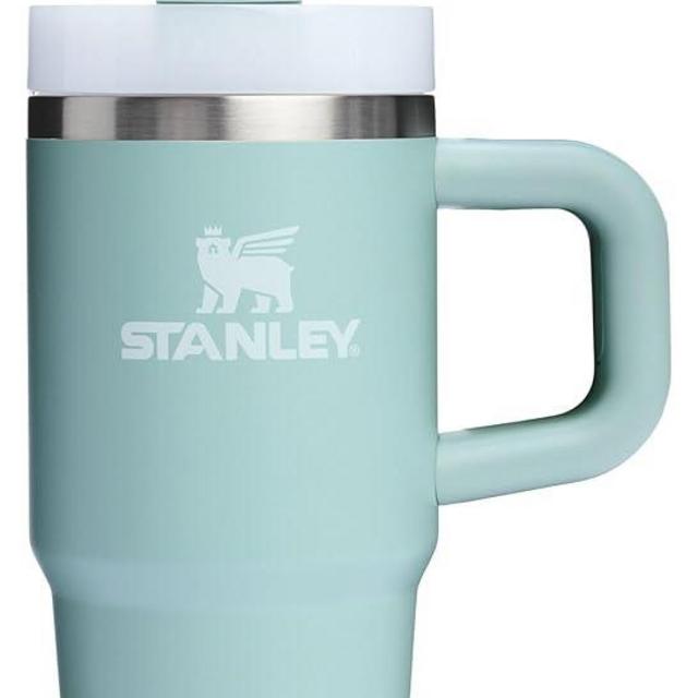 STANLEY Quencher H2.0 Tumbler with Handle and Straw 14 oz | Flowstate 3-Position Lid | Cup Holder Compatible for Travel | Insulated Stainless Steel Cup | BPA-Free | Seafoam