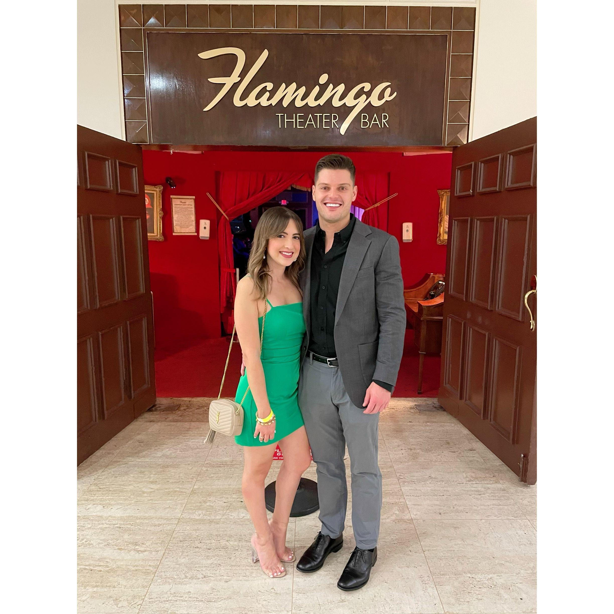 February 26, 2022- At a Willy Chirino concert where Christie and Erik snapped their first picture together