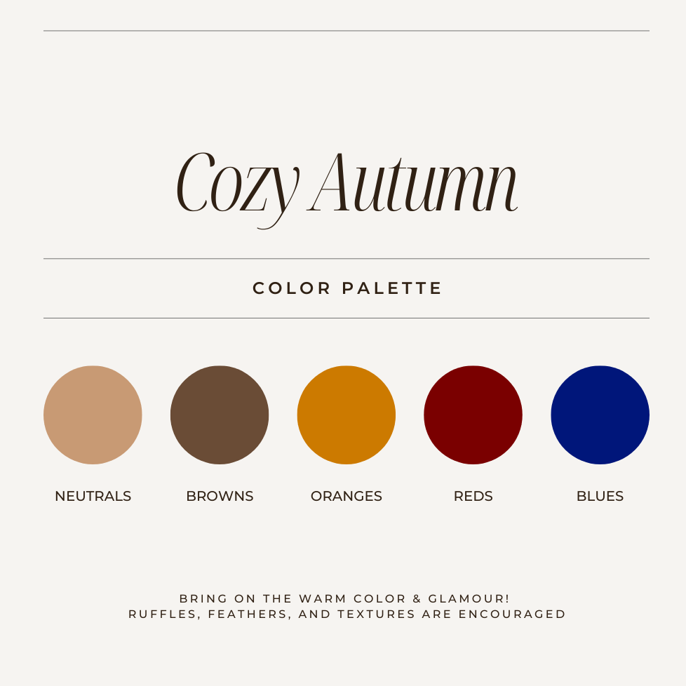 Color Inspo to help guide your shopping