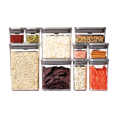 OXO POP 12-Piece Container Set, Steel