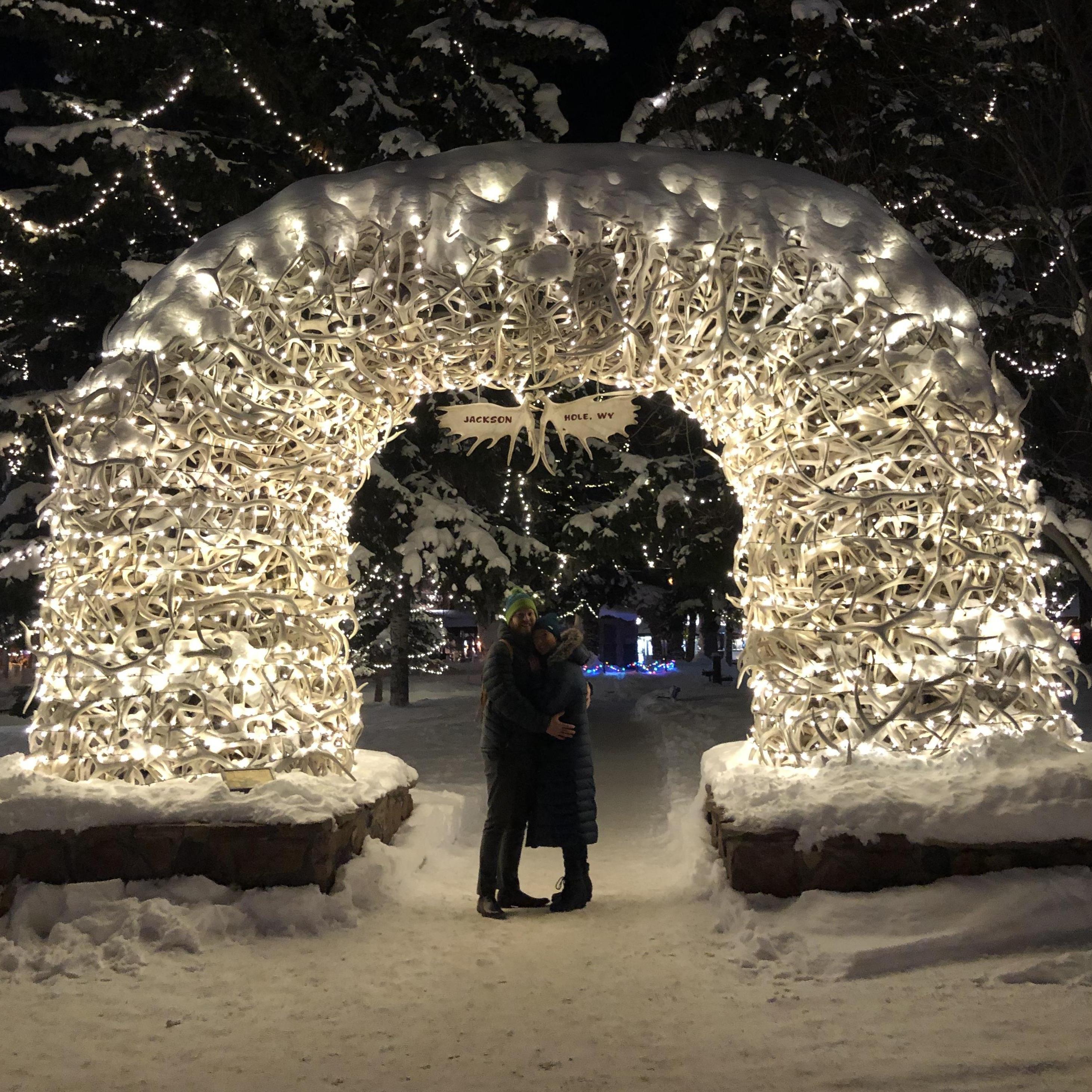 Town Square, Jackson WY.
(Oh, we got engaged here!)