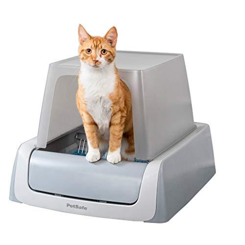 PetSafe ScoopFree Ultra Automatic Self Cleaning Hooded Cat Litter Box – Includes Disposable Trays with Crystal Litter and Hood - 2 Colors