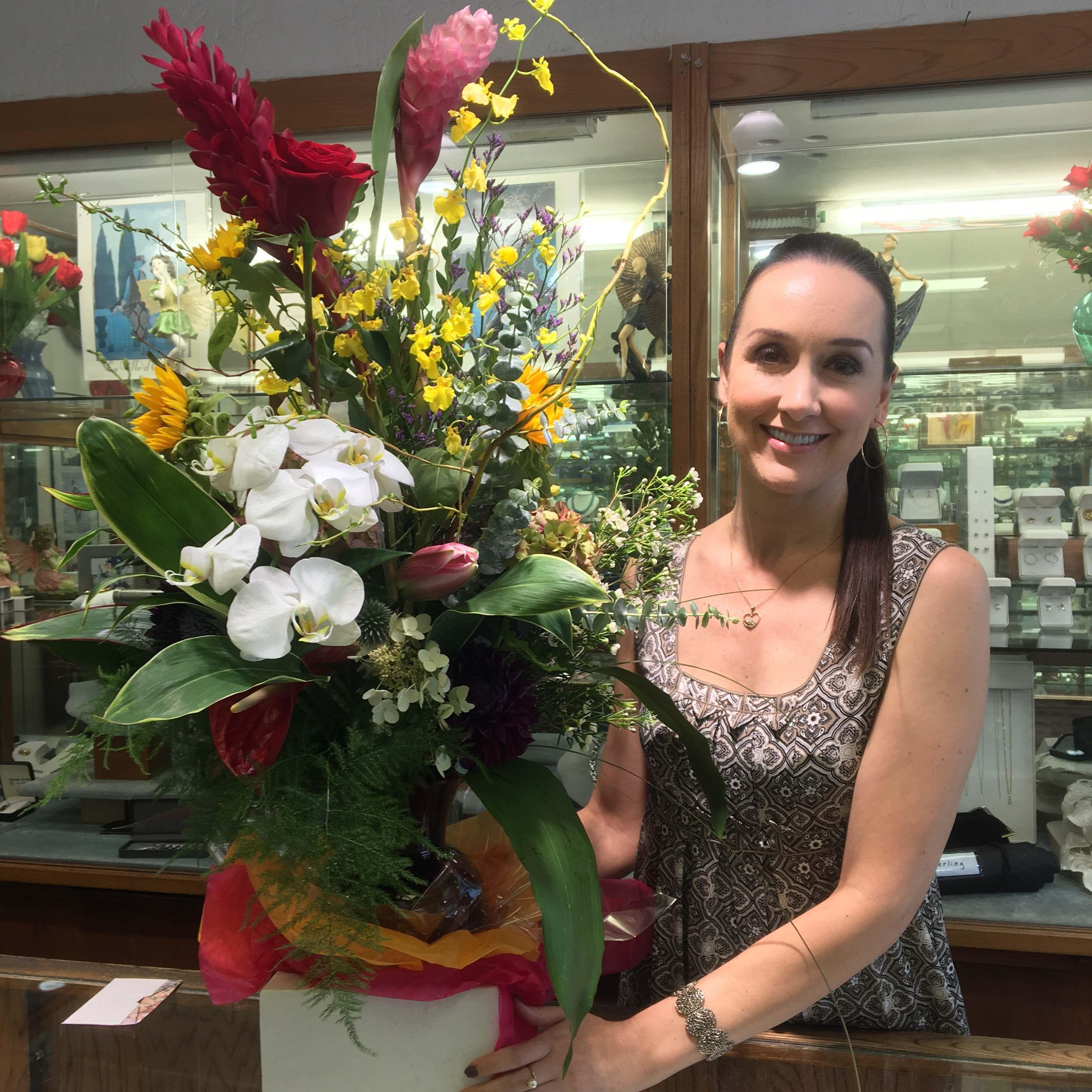 One of many bouquets Floyd sent Patti while they had to do long distance