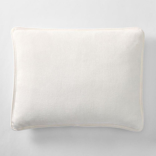 Chenille King Sham, White