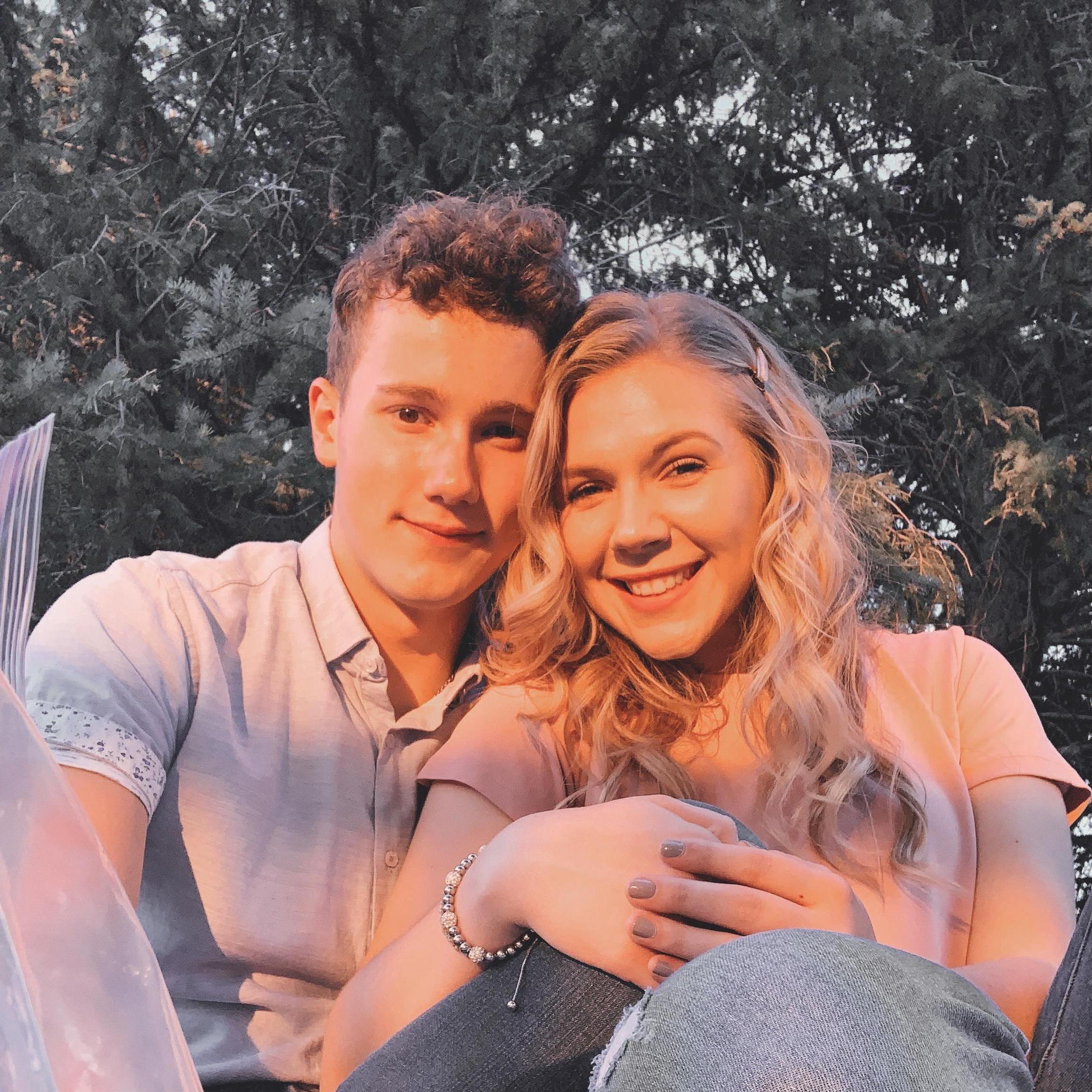 8-14-21 - 5 month anniversary date!! Joe set up a special picnic in the courtyard behind Summit. This, crazy enough, is the original day we wanted to get married.