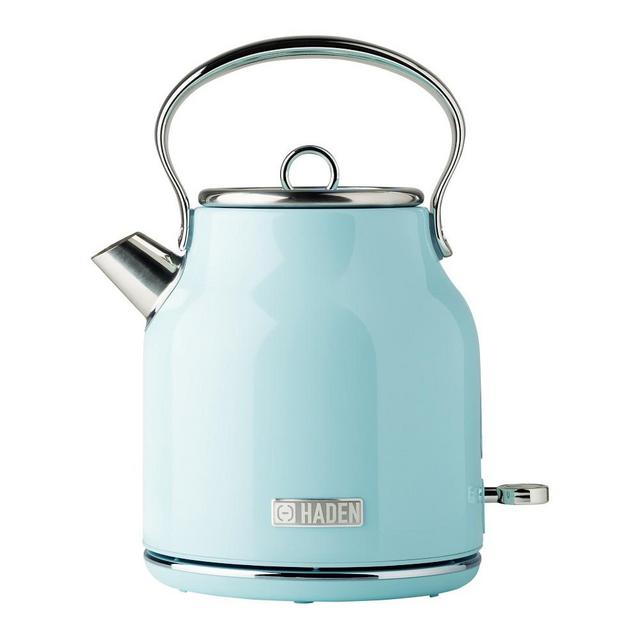 Haden Heritage Stainless-Steel Electric Cordless Kettle, 1.7-L, Turquoise