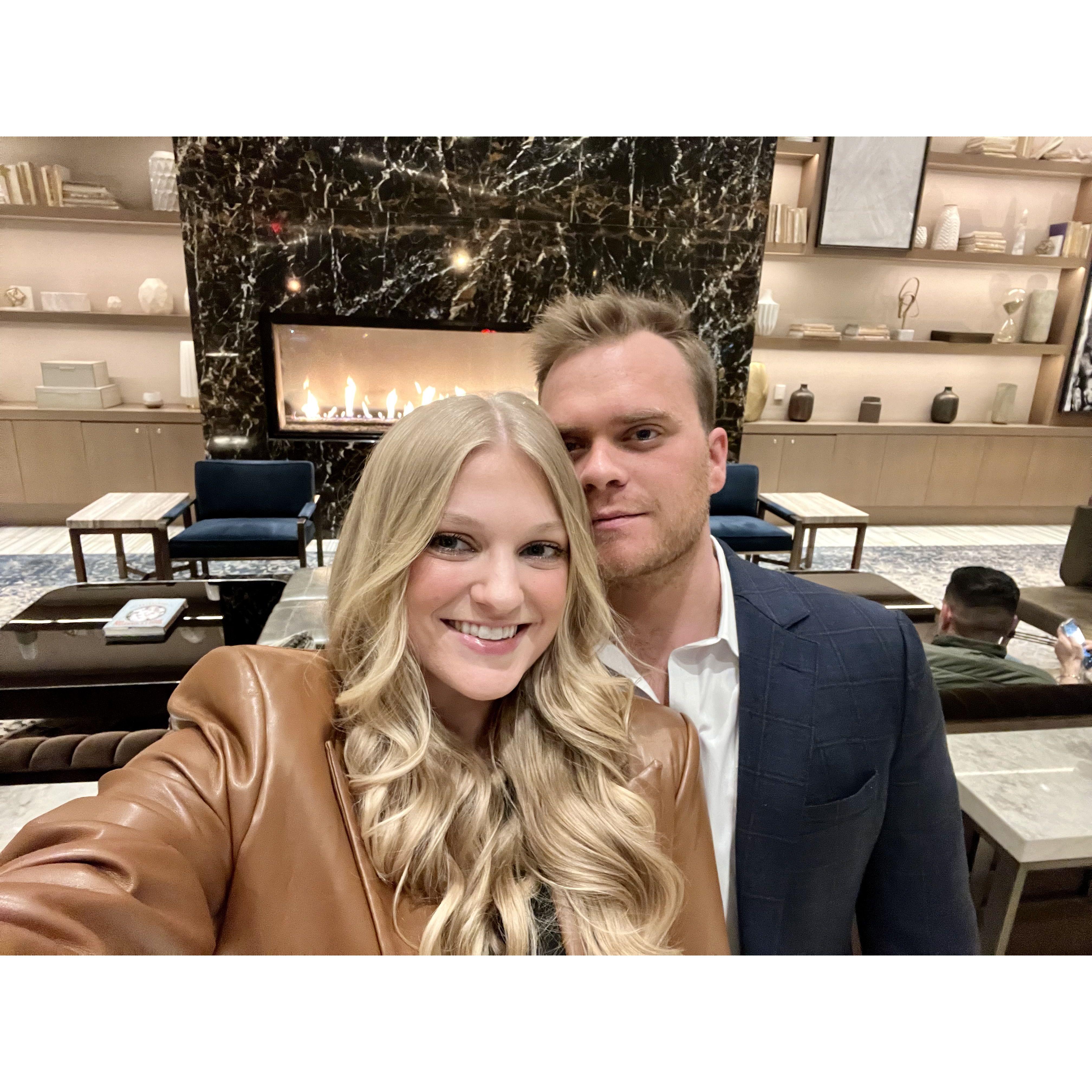 March 2023 | Our 1 year anniversary dinner!