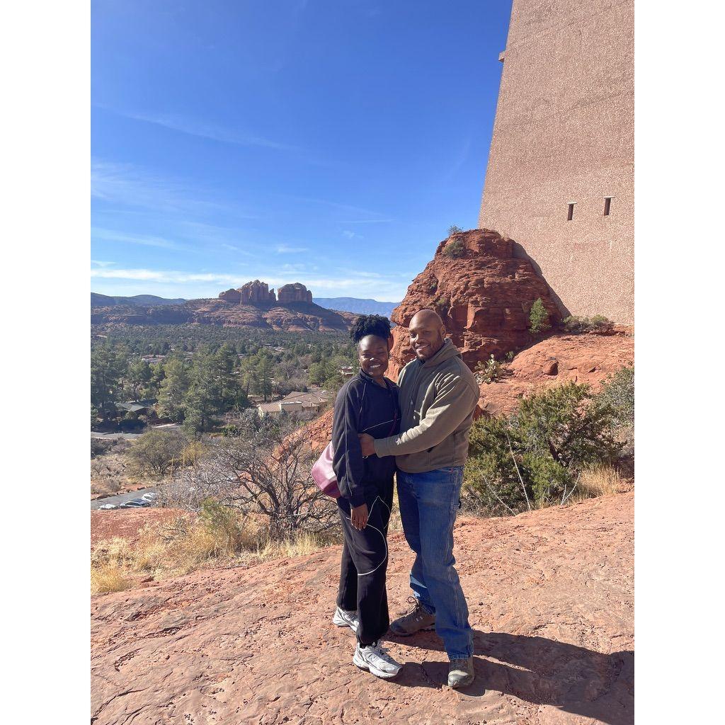 Our first trip! This was taken in Scottsdale, AZ. Spectacular views.
