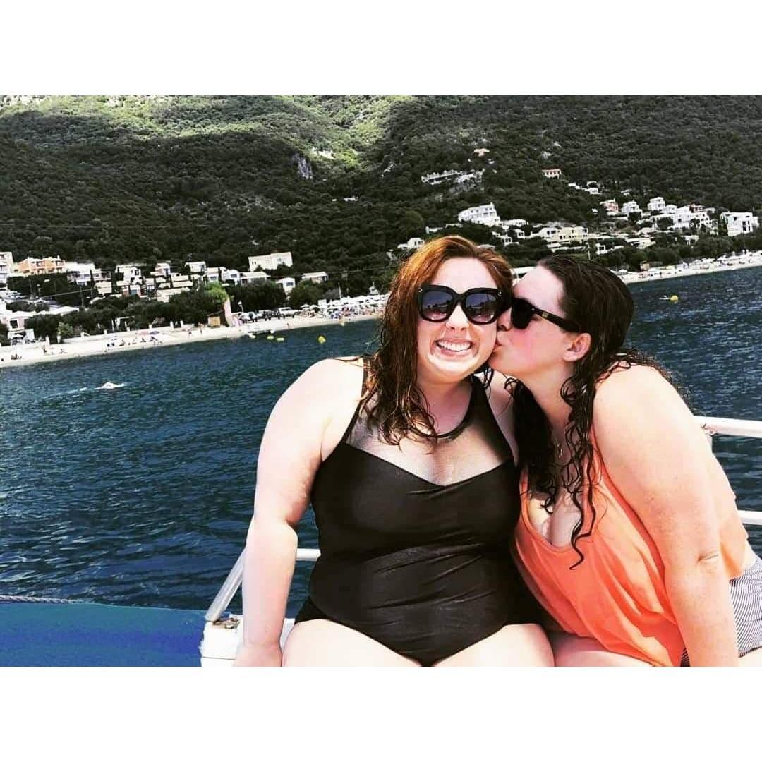 Liana and Katie enjoying Greece!