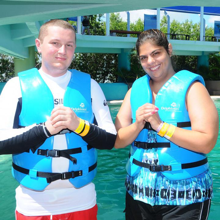 Swim with the dolphins