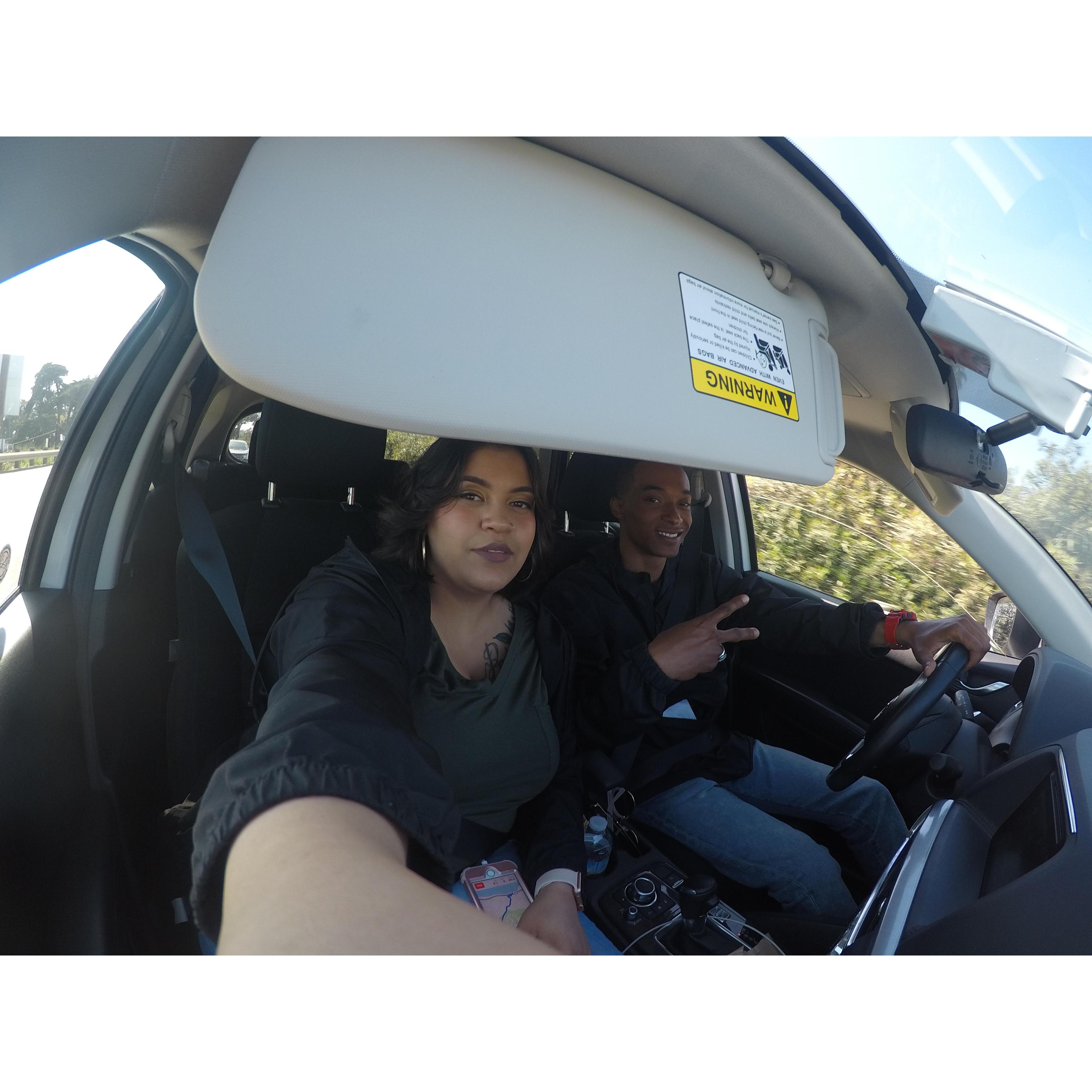 Our trip to California! He asked on this day and I said YES!
