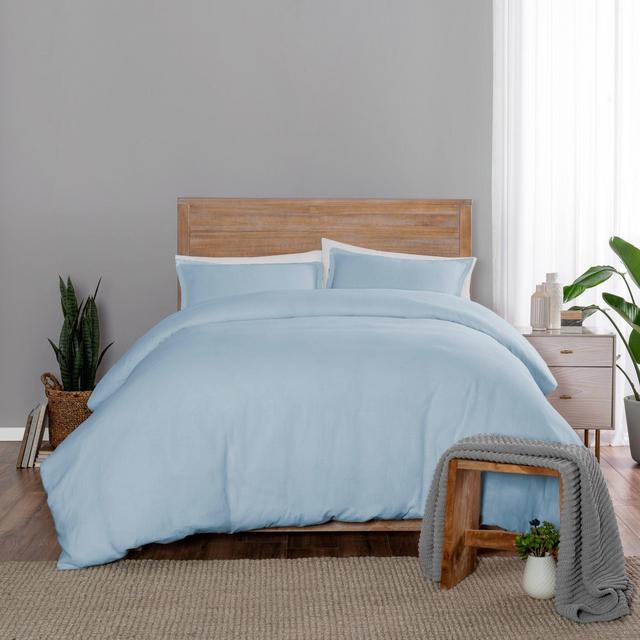 Full/Queen 3pc Lark Duvet Set Light Blue - Vue