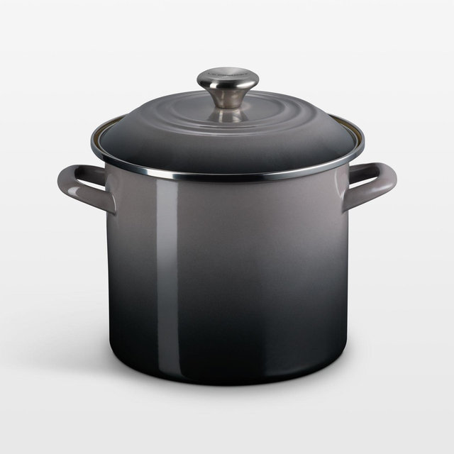 Le Creuset ® Oyster 8-Qt. Stockpot with Stainless Steel Knob