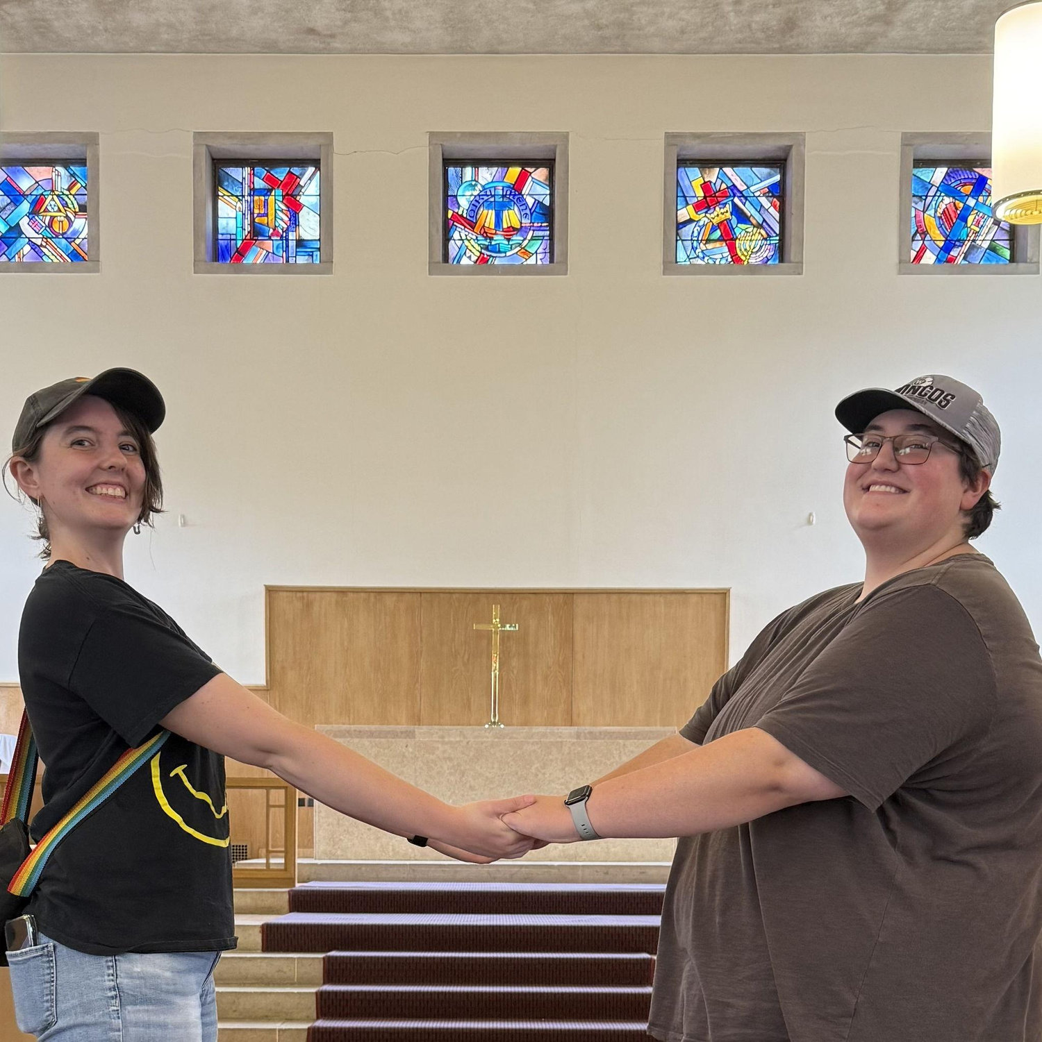 Our first time in Kanley Chapel as we planned the wedding! July 2025.