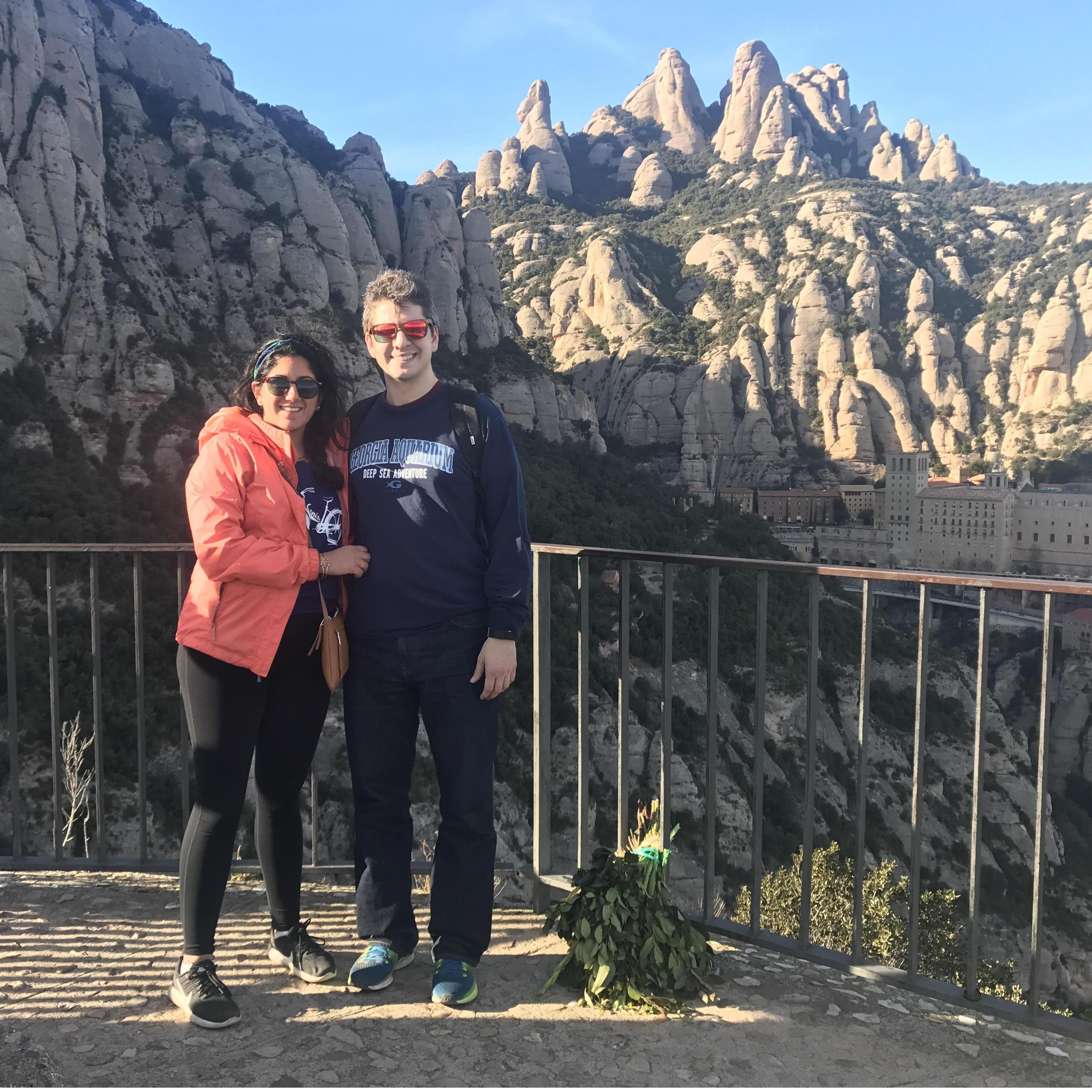 Hiking through Montserrat, Spain