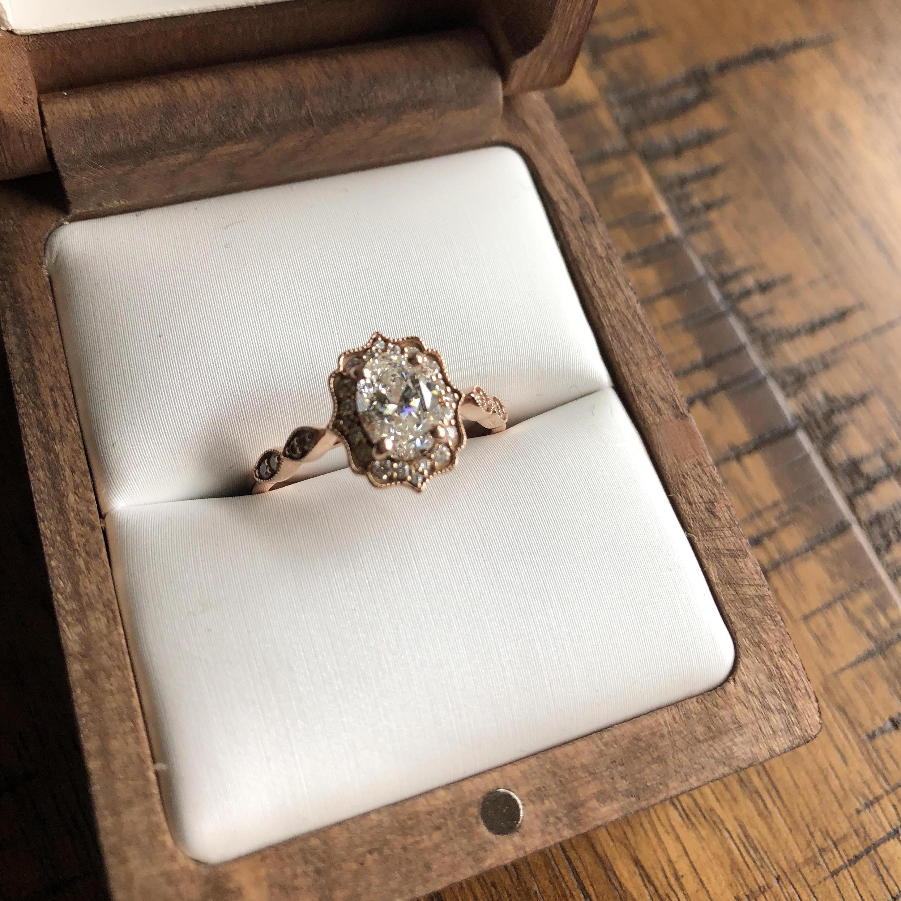 The most beautiful ring I’ve ever seen! He knows me well!