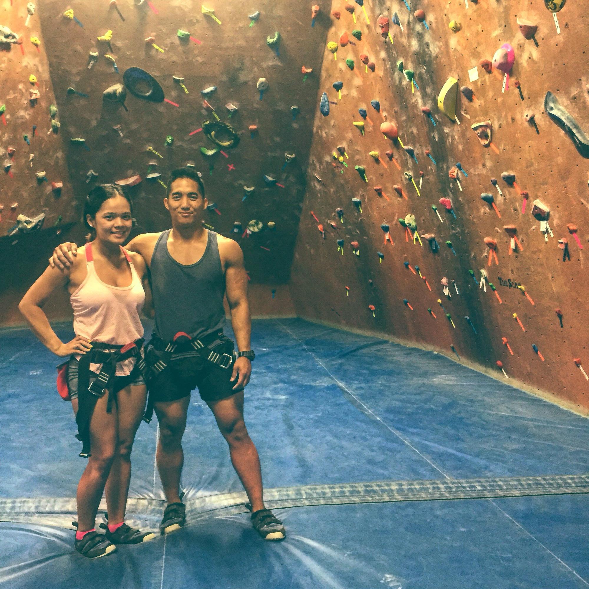 rock climbing