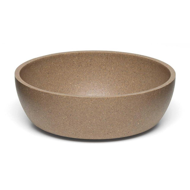 Loving Pets - Dolce Bamboo - Eco-Friendly Pet Bowls & Dishes for Dog, Cats, Puppy Food and Water Bowl -Sustainable and Dishwasher Safe, Made with Real Bamboo (Medium, Coffee-Brown)