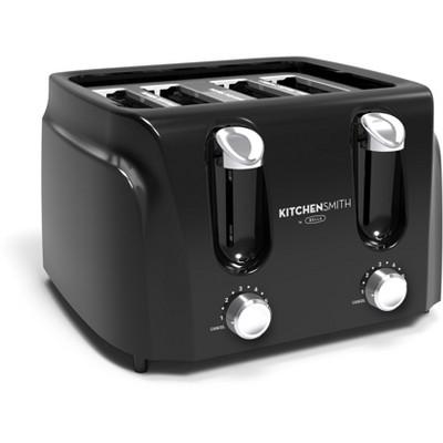 KitchenSmith 4 Slice Toaster - Black