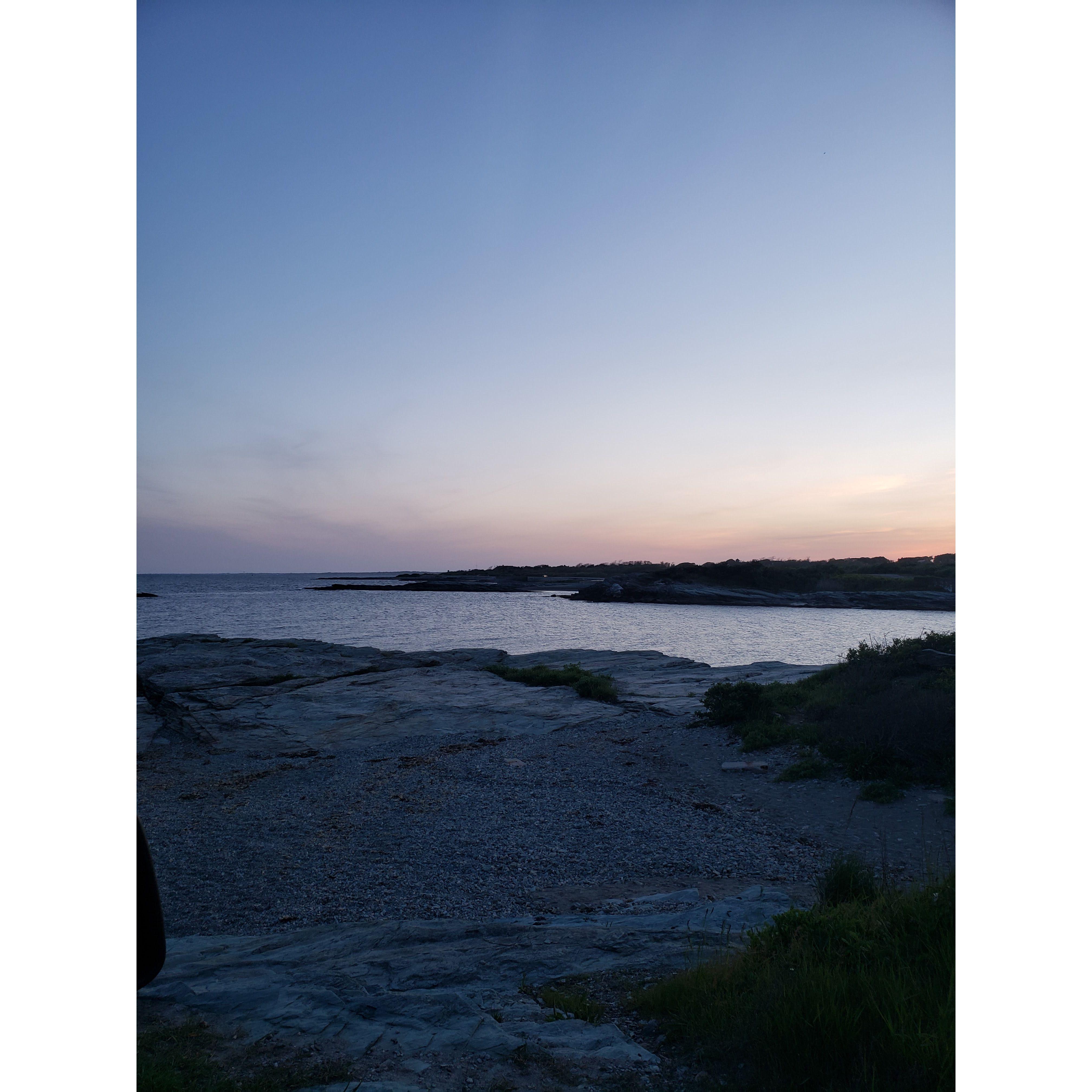 View from our 2nd Date at Fort Adams in RI