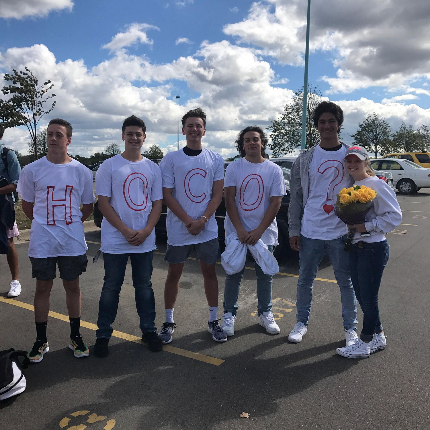 Ronnie asking Katie to her senior homecoming.