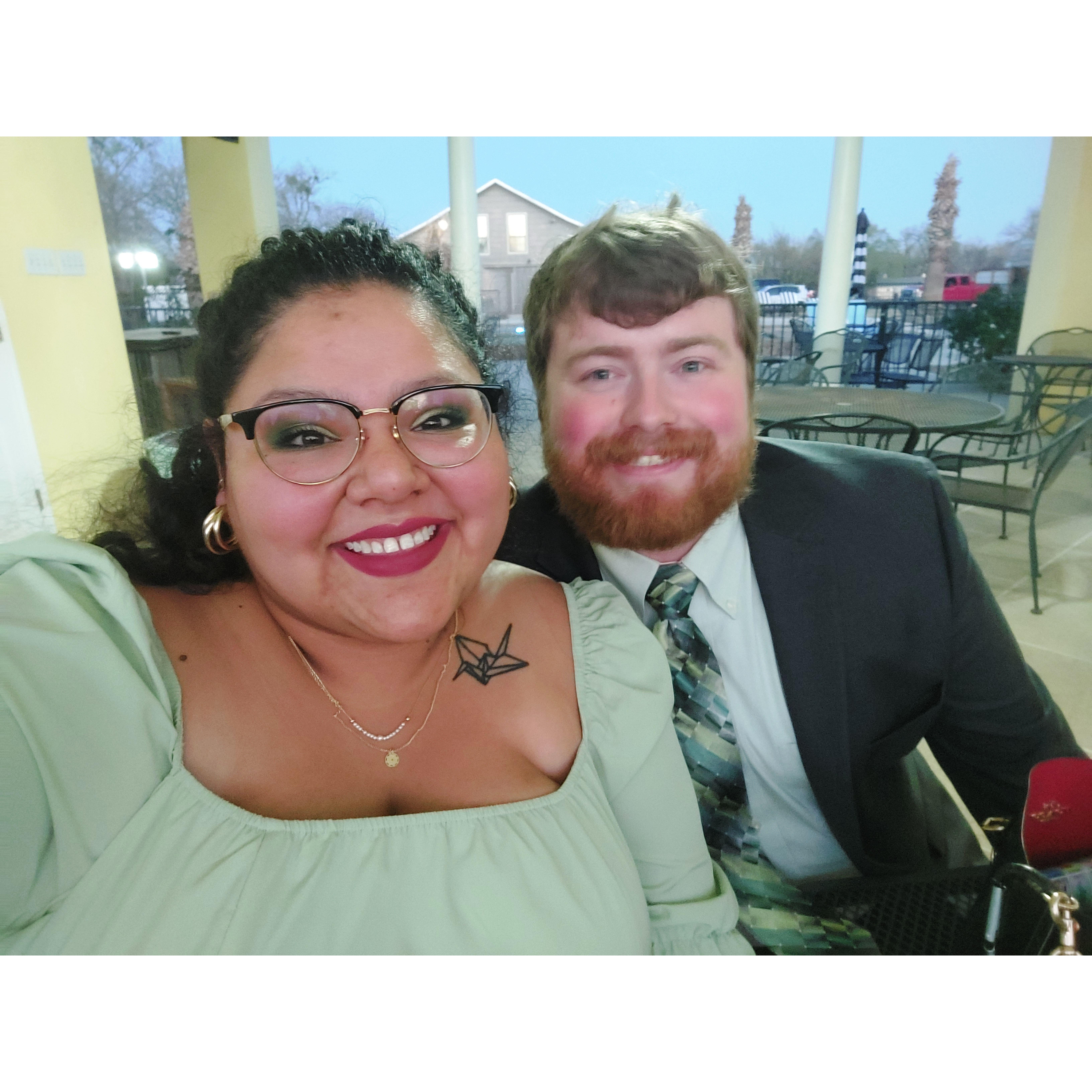 Wedding together where I got to meet most of his extended family!