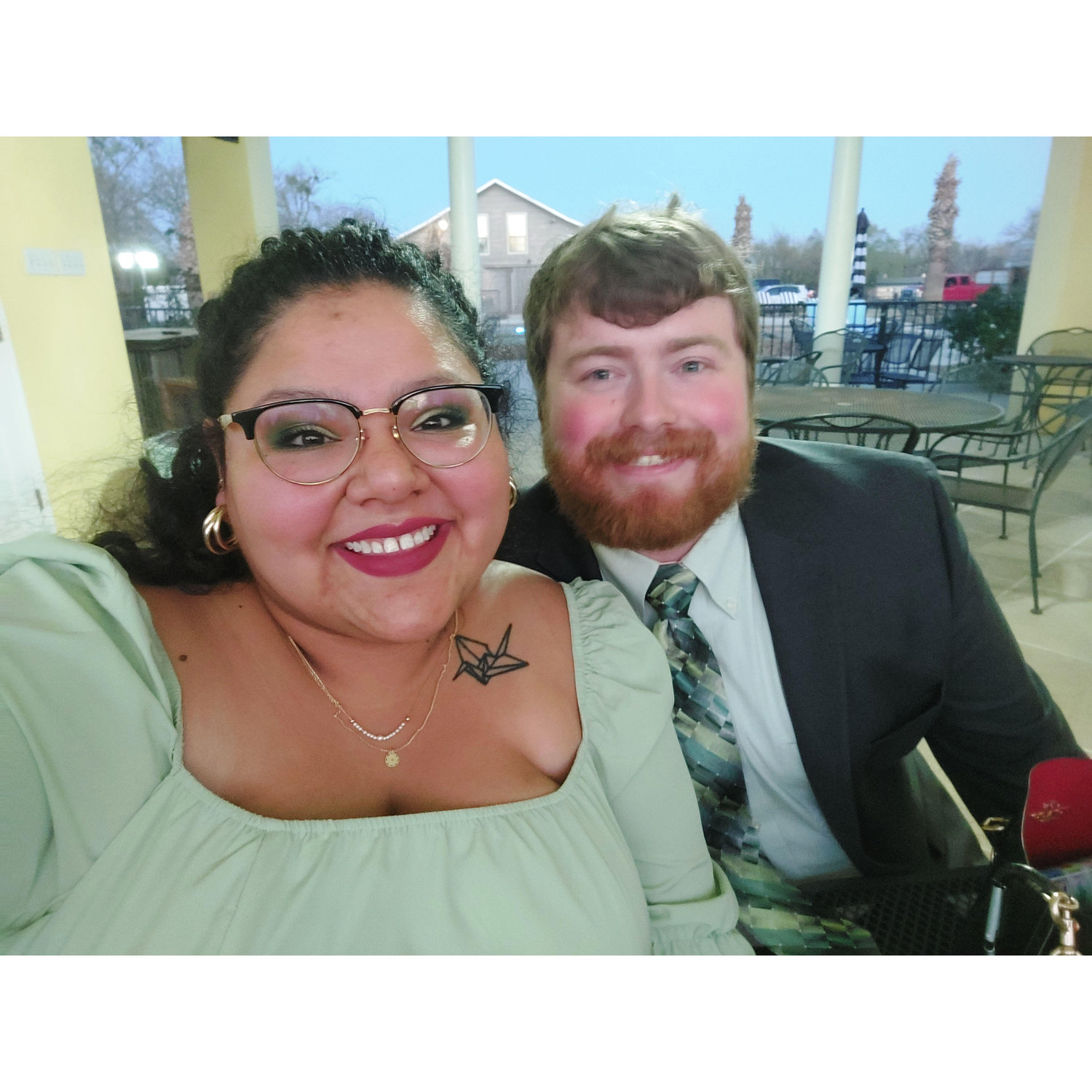 Wedding together where I got to meet most of his extended family!