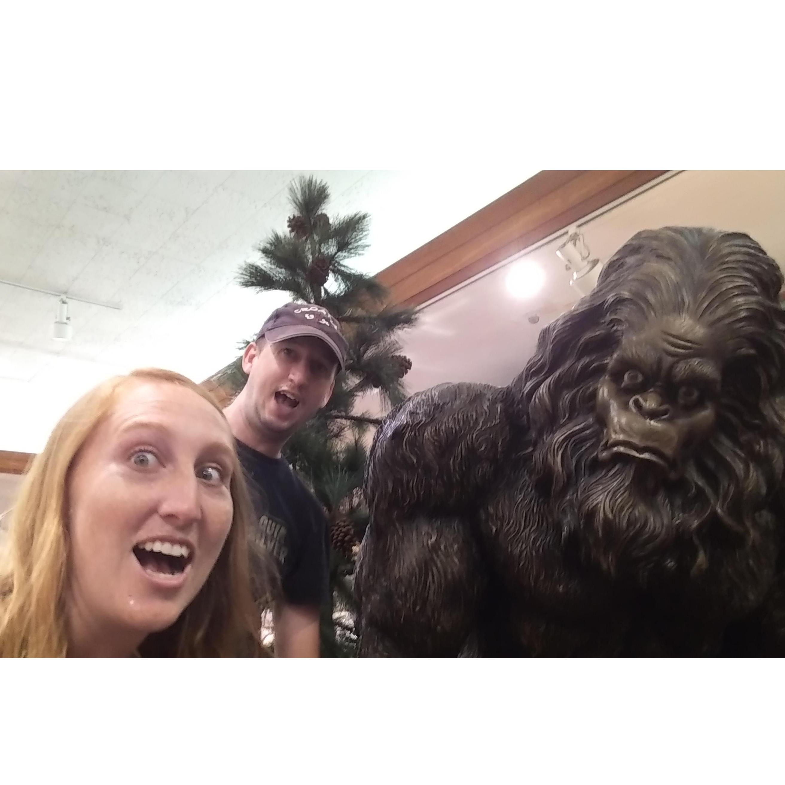 Hanging with Knott's Berry Farm Bigfoot in Aug 2019