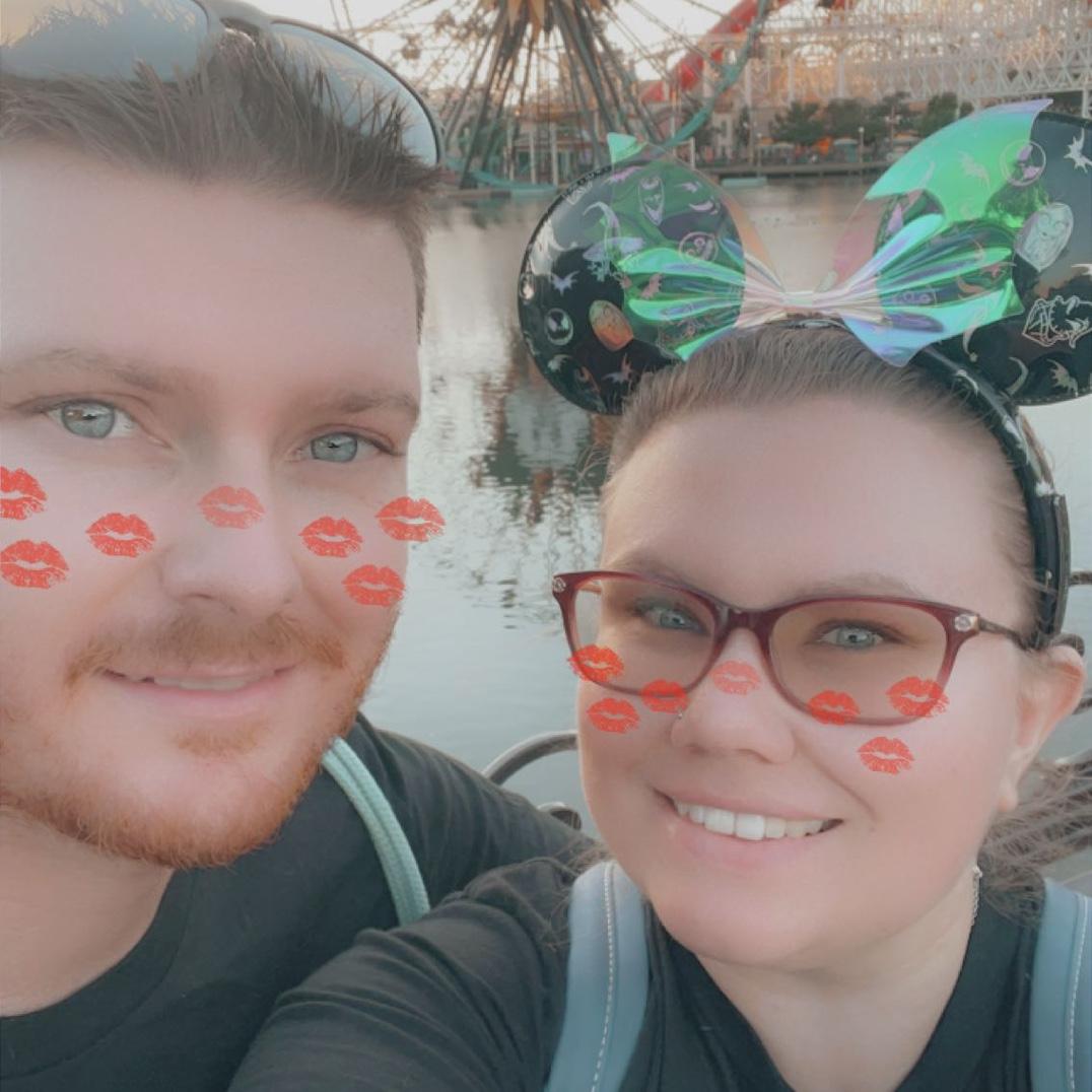 Our first trip to Disneyland together for Oogie Boogie Bash. September 2021