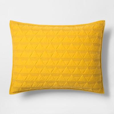 Citron Triangle Stitched Jersey Sham (Standard)- Project 62™ + Nate Berkus™