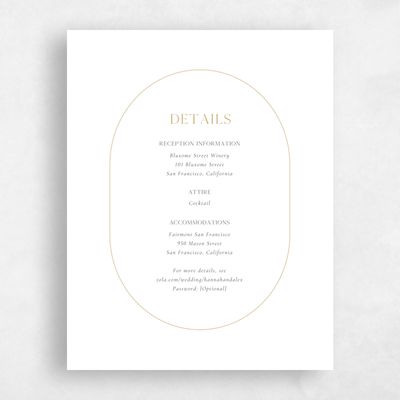 White Bordered Wedding Enclosure - Brixen