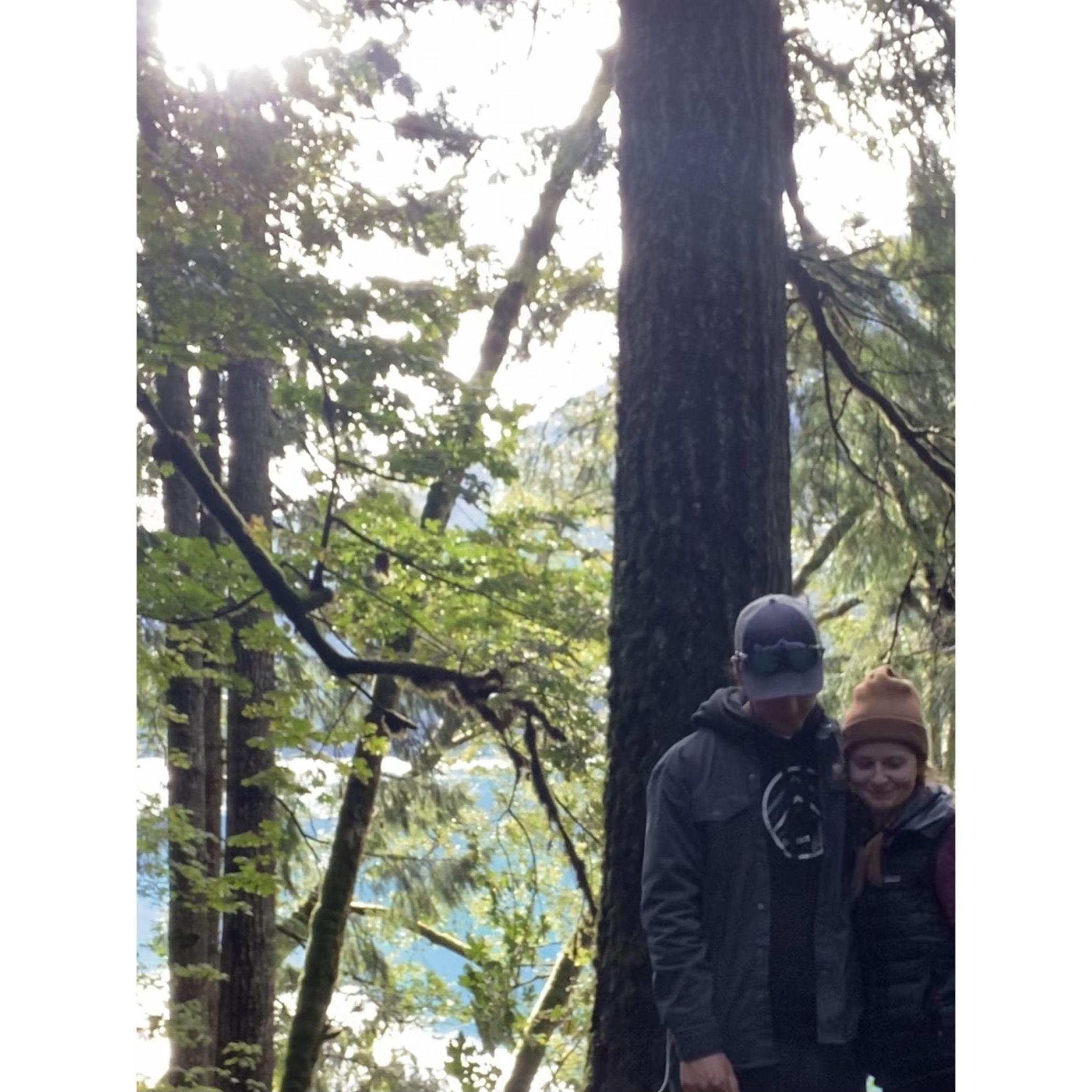 Sept 2020 - Camping at Lake Crescent, was so cold and rainy our tent almost floated away!