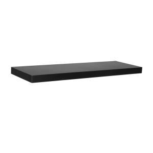 Slim Floating Black Shelf