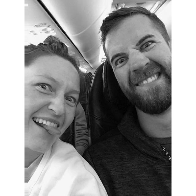 Our first flight together